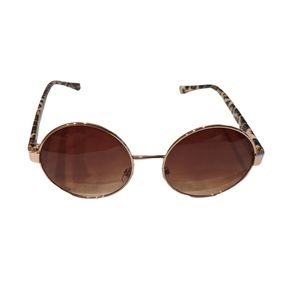Round sunglasses tiger print